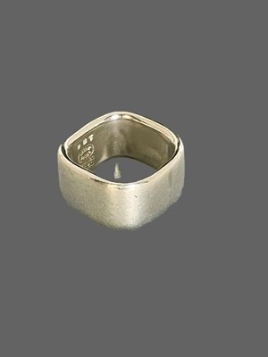 Georg Jensen Sterling Silver 925 Model #186 Kim Naver Square Ring Denmark US 5