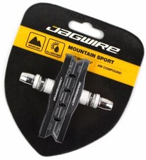 Jagwire Mountain Sport Brake Pads Shoes Threaded Stem Mtb Bike All-weather Black Jagwire Mountain Sport Brake Pads Shoes Threaded Stem Mtb Bike All-weather Black