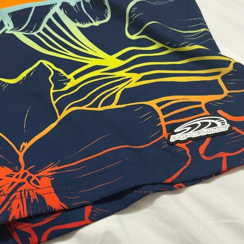 Costume da bagno Pipeline Boardshorts uomo 36 multicolore floreale performance elasticizzato - Foto 7 di 13