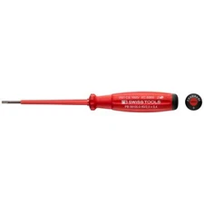 Pb Swiss PB 58100.0-80/2.5 Swiss Grip VDE Screwdriver, Insulated 2.5 x 80mm