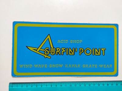 Aufkleber Surfin Point Surf Sticker Aufkleber Vintage 80s Original