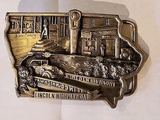 1986 Lincoln Highway Days Belt Buckle 52 OF 400