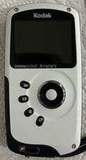 Kodak Zx3 Waterproof HD Video Camera White - WORKS GOOD 