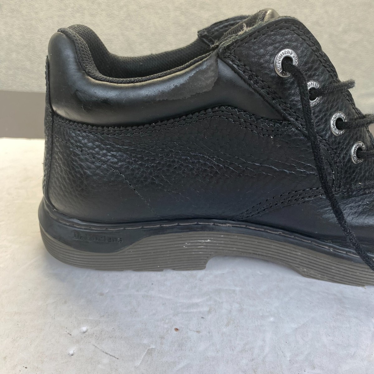 Dr. Martens Esteem Black Leather Industrial Non Slip Lace Up  display picture 3