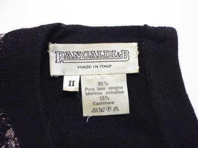 Pull Femme PANCALDI En Laine - Taille M (44) - Noir - Occasion Très Bon état - Style à Pizzo