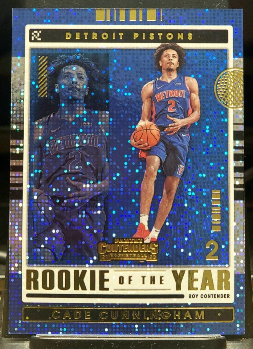 2021-22 Panini Contenders Rookie of the Year Cade Cunningham Detroit Pistons #1