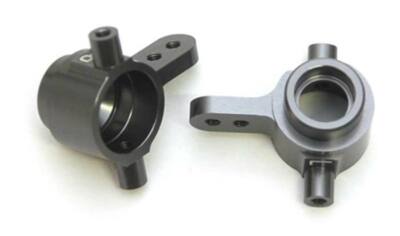 NEW STRC CNC Alum Fr Steering Knuckles Gun Metal Slash 4X4 FREE US SHIP