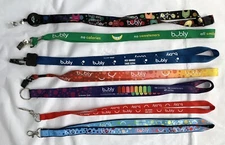 7 New Bubly Sparkling Water Lanyards Key ID Badge Holder Colorful