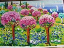 ATHOS FACCINCANI - TECNICA MISTA SU TELA - 50x70