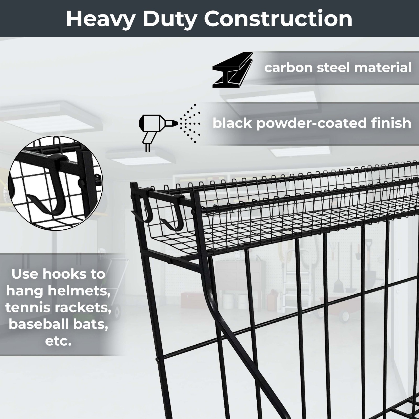 4 Bike Stand Rack with Storage, Free Standing Bike Rack for Parking Road Bikes 