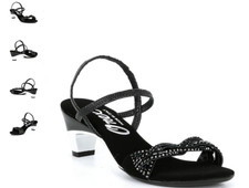Onex Rhythm Black Low Heel Strappy Sandal Women's US sizes 5-11/NEW  