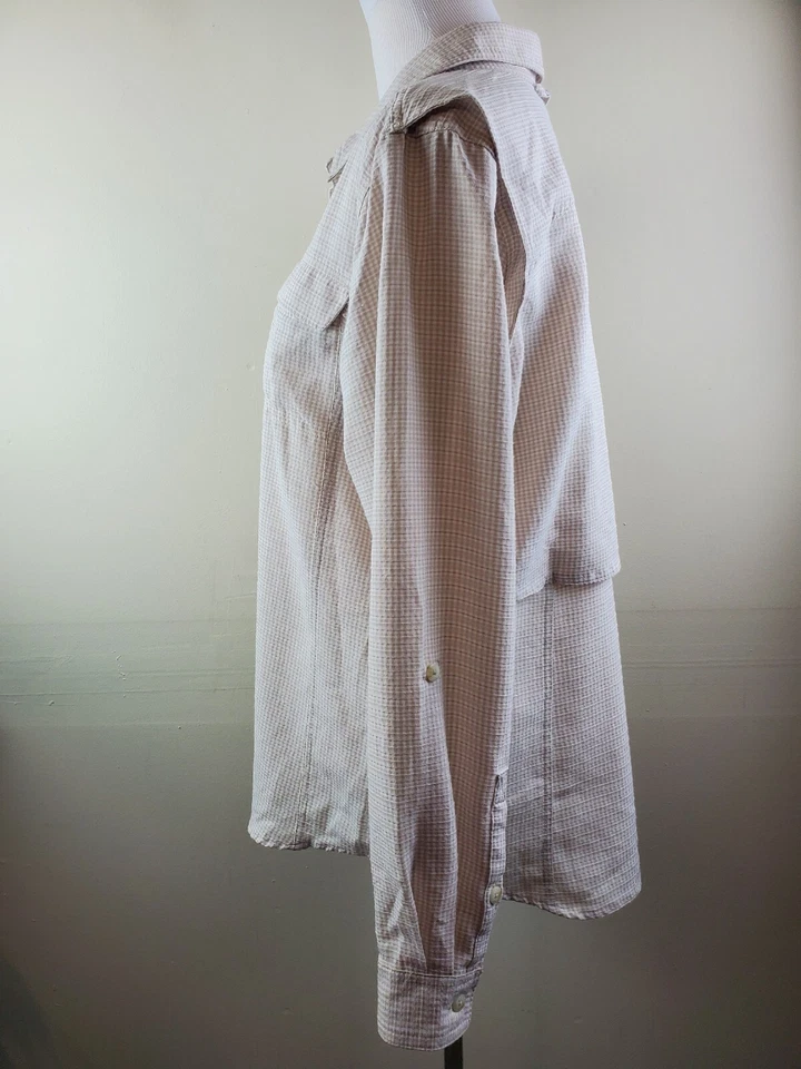 Top ExOfficio Mujer Grande Ventilado Pesca Bolsillos Manga Larga Abotonable Foto 4 de 4