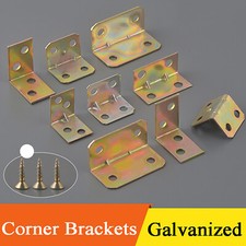 Corner Braces Brackets 90° Right Angle L Shape Galvanized Shelf Brace Bracket