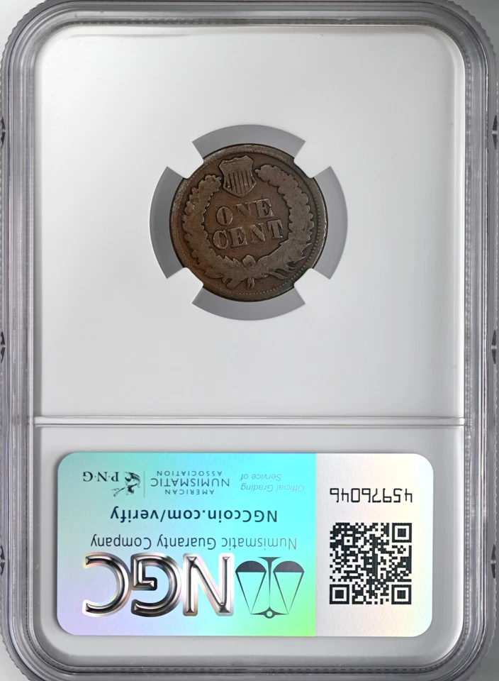 1869  1C INDIAN HEAD CENT (PENNY)  NGC G04 BN #2147062-037  "FRESHLY GRADED"! - Image 4 of 4