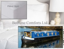 Narrow Boat / Barge Quilted Fitted Mattress Topper (Various Sizes) .
