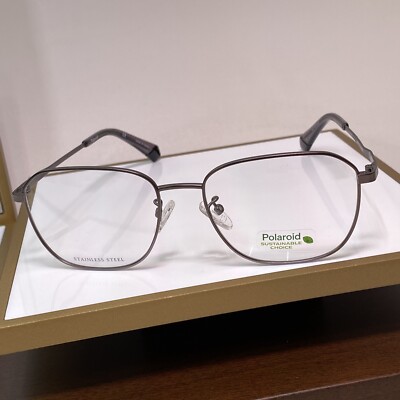 New polaroid PLD D454/G 0R80 Full Rim Gunmetal Eyeglasses 54-17-145mm