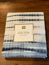 NWT Pottery Barn Teen INDIGO TIE DYE Duvet Cover Only TWIN Retail 99