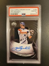 2022 Topps Chrome Black JEFF BAGWELL #JBA - Pop 4 - PSA 10 - HOF - Astros