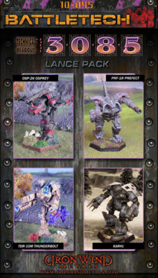 BattleTech Miniatures TRO 3085 Lance Pack (Prefect Thunderbolt Karhu Osprey) EN