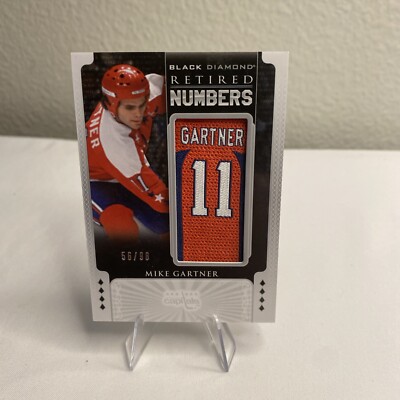 2015-16 Upper Deck Black Diamond Retired Numbers 56/98 Mike Gartner #RN-MG HOF