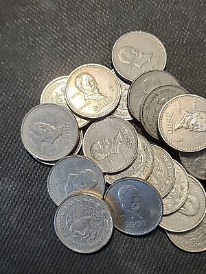 MEXICO $500 Pesos coin, vintage Mexican Peso ''Madero'' (1986-1992 type) K194