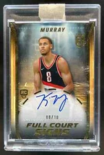 2023-24 Topps 3 Kris Murray Full Court Signs Gold RC Auto #08/10 Trail Blazers