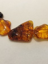 Collana ambra baltica naturale multicolore.