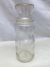 Planters Peanuts Mr. Peanut 75th Birthday Promotional 1991 Vintage Glass Jar 