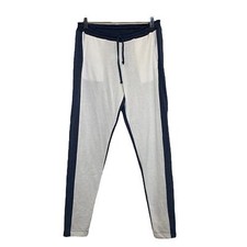 NEW Chaser Ivory / Blue Drawstring Track Pants Sz. S