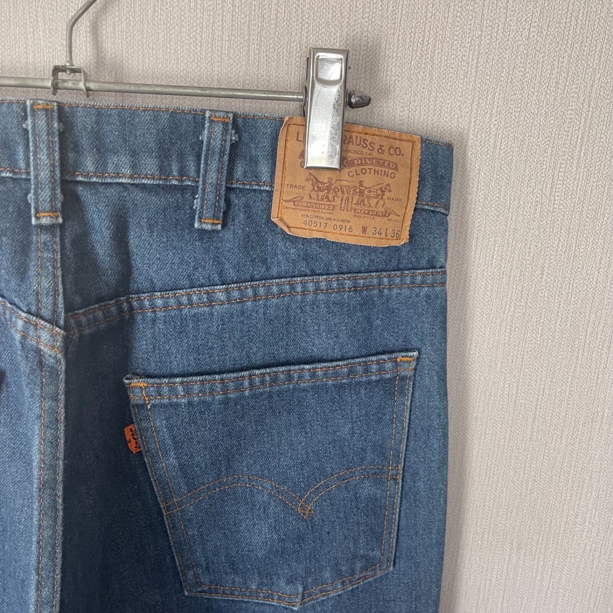 Levis 517 Orange Tab Boot Cut Denim USA Western VTG 80s 33X29 | eBay