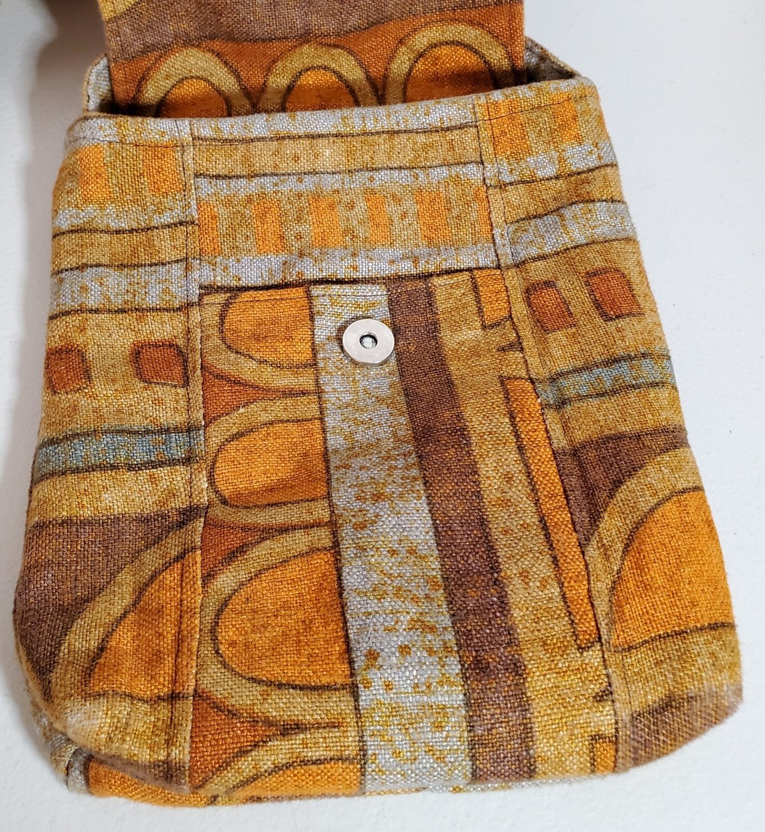 Turning Point Works 100% Recycled Textile Cross Body Handbag Purse Handcrafted View 3