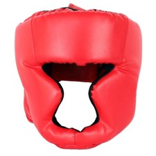 HB CASCO BOXE KICK BOXING CASCHETTO GRIGLIA PROTEZIONE MMA ARTI MARZIALI ROSSO