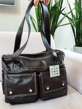 New W/tags Authentic Rare Italian Nuovedive Pebble Leather Shoulder Bag Brown