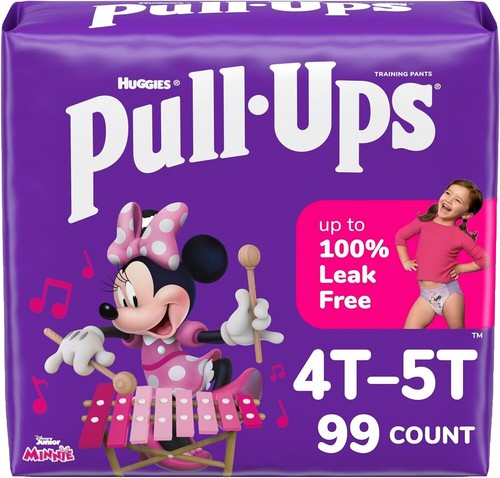 Huggies Pull-Ups - Minnie Mouse Training Pants for Girls (Size 5T