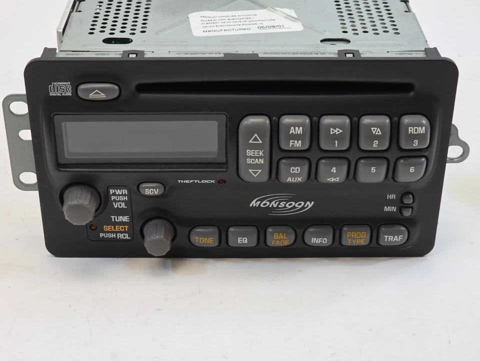 01-05 Pontiac Grand Am Monsoon Cd Radio - READ DESC. CODE NEEDED - Image 2 of 4