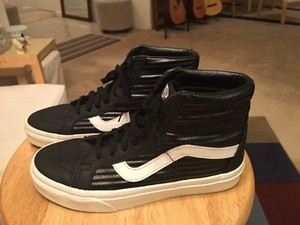 leather van high tops