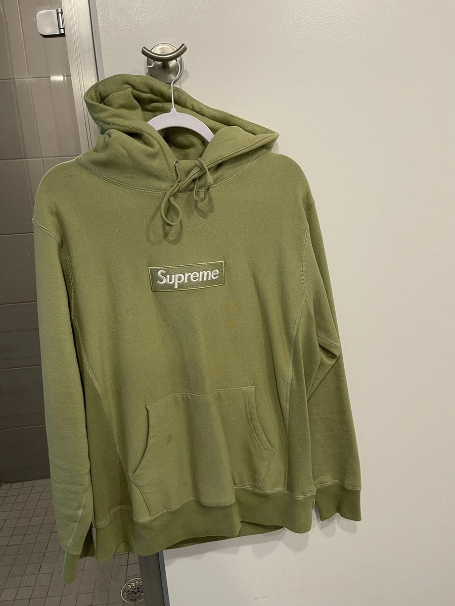 Supreme olive green hoodie sale