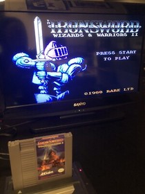 🔥Iron Sword Wizards & Warriors II-TESTED/WORKS-NES Game W/￼Protective Case🔥