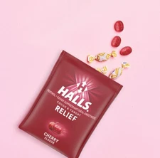 HALLS Relief Cherry Flavor Cough Drops ~ Total 400 ct ~ Exp. 1 Year+
