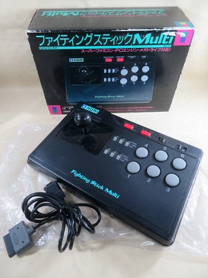 HORI fighting stick multi Super famicom Nintendo Mega drive controller tested jp - Image 1 of 4