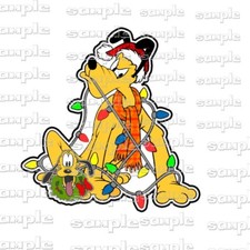 Disney Christmas Bulb Pluto q b Premade Scrapbook Page Paper Piece die cut