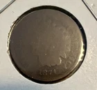 1871 Indian Head 1C Cent Penny - Almost Good (AG)