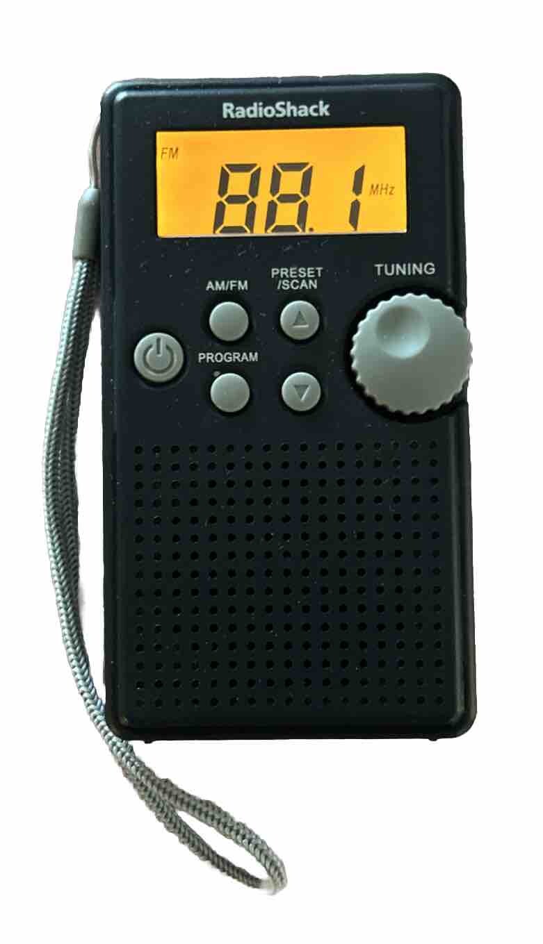 RadioShack AM/FM Digital Pocket Radio Model 12587 Tested Excellent