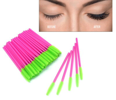 Silikon Wimpernbürsten Einweg Mascara Stab Wimpernverlängerung Applikator Werkzeug