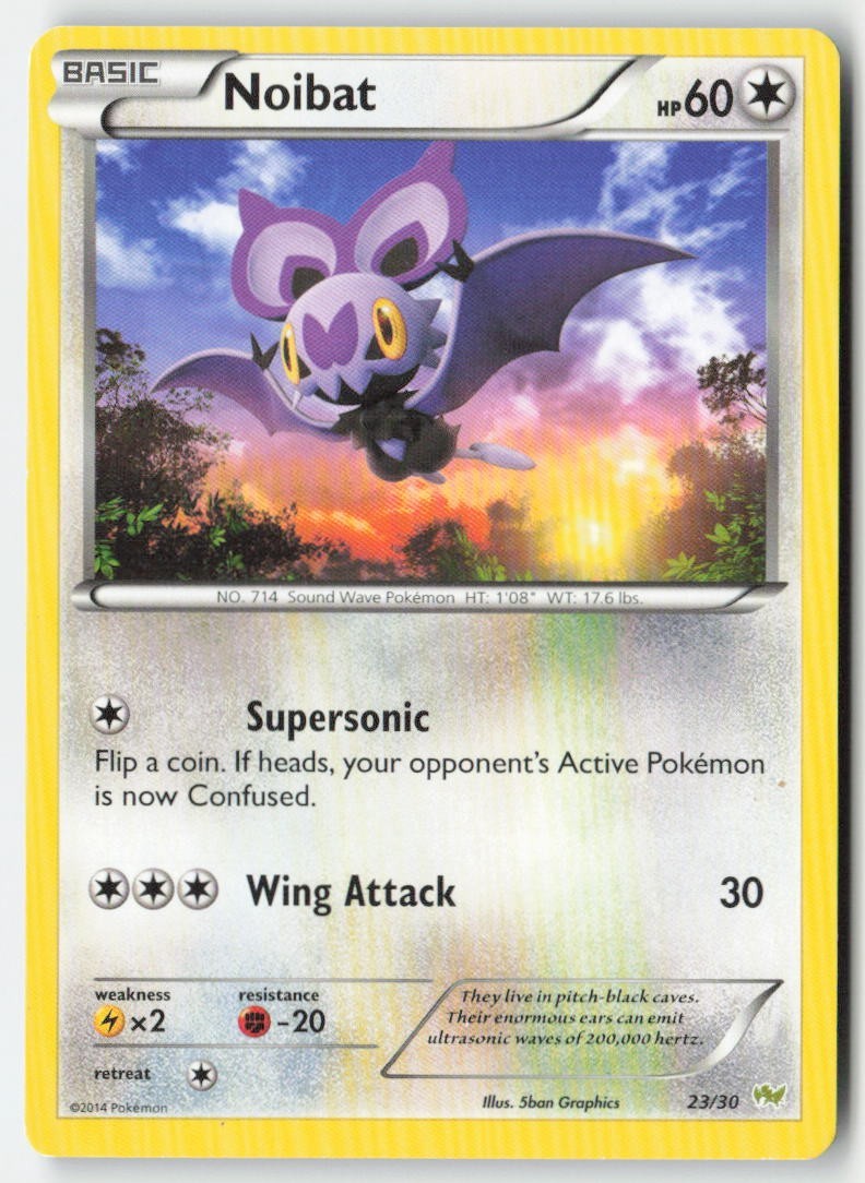 Pokemon - Noibat #23/30 Regular - XY trainer Kit (Noivern)