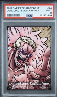 PSA 9 2012 ONE PIECE JAPANESE AR CARDDASS FORMATION 03DONQUIXOTE