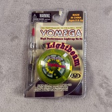 Vintage Yomega Lightbeam High Performance Light Up Yo Yo Green NEW NOS 2006