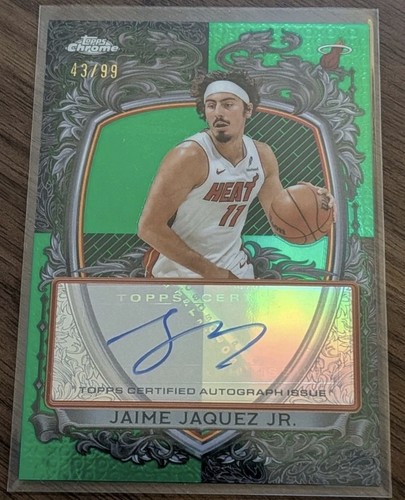 2025 Topps Chrome Jaime Jaquez Jr. Signature Style (RAW)