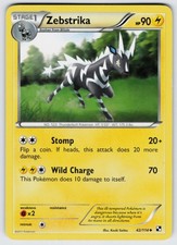 Zebstrika (42) 42/114 Black and White Pokemon LP