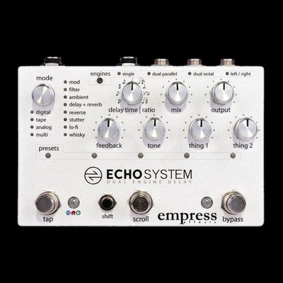 Empress Effects Echosystem Dual Engine Delay Guitar Effect Pedal